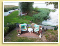 Ausblick auf Terrasse