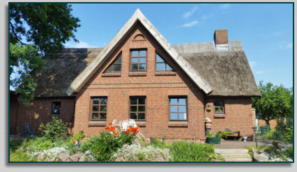 Vorderansicht vom Ferienhaus Rankwitz