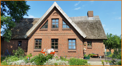 Vorderansicht vom Ferienhaus Rankwitz