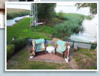 Ausblick auf Terrasse